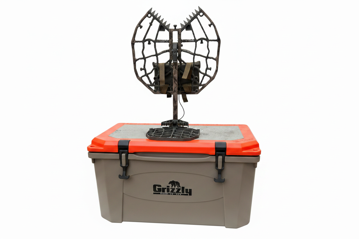 Treestand on Grizzly Cooler - White Background 1